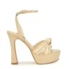 Nine West Irna Platform Ankle Strap Knotted Sandals