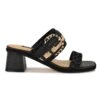 Nine West Ebels Block Heel Slide Sandals