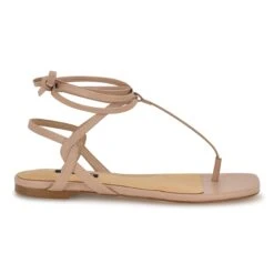 Nine West Norta Ankle Wrap Thong Sandals