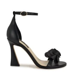 Nine West Kharm Rosette Ankle Strap Sandals