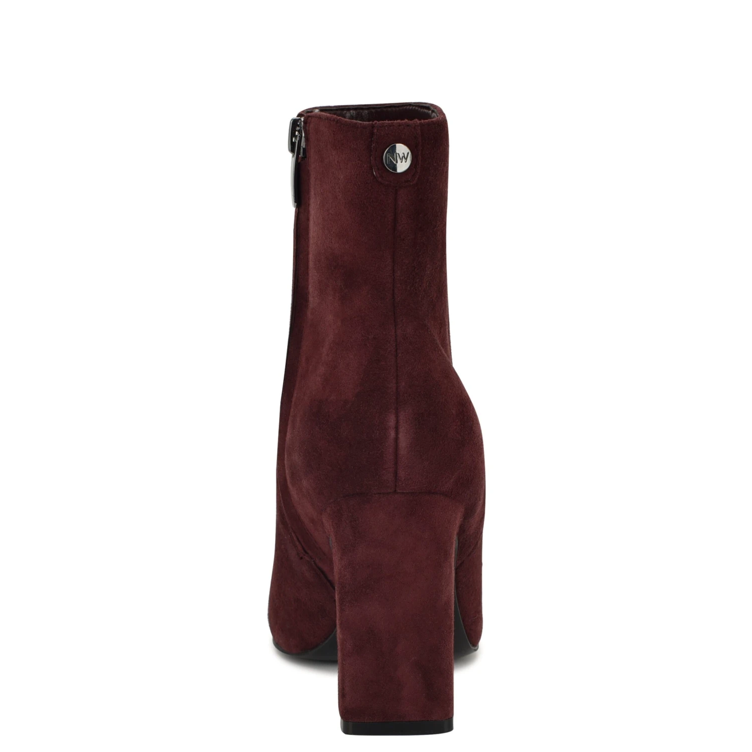 Nine West Reraye Block Heel Ankle Leather Booties 4 Nine West Reraye Block Heel Ankle Leather Booties - Image 4