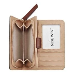 Lockup 9S French Wallet -Nine West Store GG1403147 BROWNLOGOMAHOGANY LOCKUP9SLGFRENCHWALLET TZ