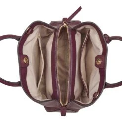 Lakelyn Satchel -Nine West Store NGB567105 BOYSENBERRY LAKELYN3COMPSATCHEL TZ