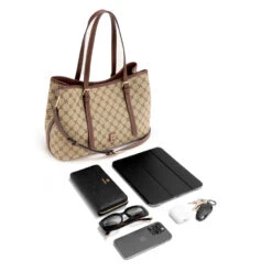 Anders Carryall -Nine West Store NGJ564509 MOCHALOGOMAHOGANY ANDERS RZ 1