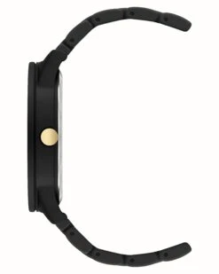 Classic Rubberized Bracelet Watch -Nine West Store NW 1678GPBK SIDE