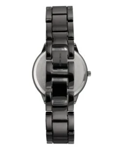 Gunmetal Bracelet Watch -Nine West Store NW 2435PRGY BACK