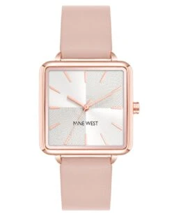 Square Case Smooth Strap Watch