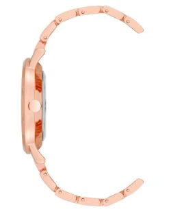 Chain Pattern Bracelet Watch -Nine West Store NW 2928SVRG SIDE