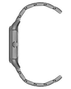 Rectangular Case Bracelet Watch 5 Rectangular Case Bracelet Watch -Nine West Store NW 3003GYGY SIDE