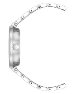 Genuine Crystal Accented Bracelet Watch -Nine West Store NW 3021GYSV SIDE