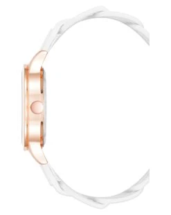 Braid Patterned Strap Watch -Nine West Store NW 3022RGWT SIDE