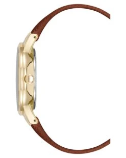 Saffiano Strap Watch 5 Saffiano Strap Watch -Nine West Store NW 3080GPHY SIDE