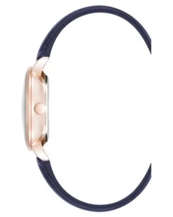 Crystal Accented Dial Strap Watch -Nine West Store NW 3084RGNV SIDE