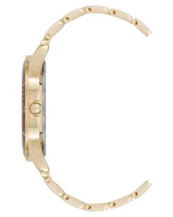 Burgundy Bezel Watch -Nine West Store NW 3100BYGB SIDE