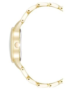 Mini Boyfriend Watch -Nine West Store NW 3106BKGB SIDE