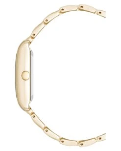 Slim Rectangular Case Watch -Nine West Store NW 3116BKGB SIDE