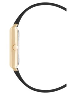 Rectangular Strap Watch 5 Rectangular Strap Watch -Nine West Store NW 3210GPBK SIDE