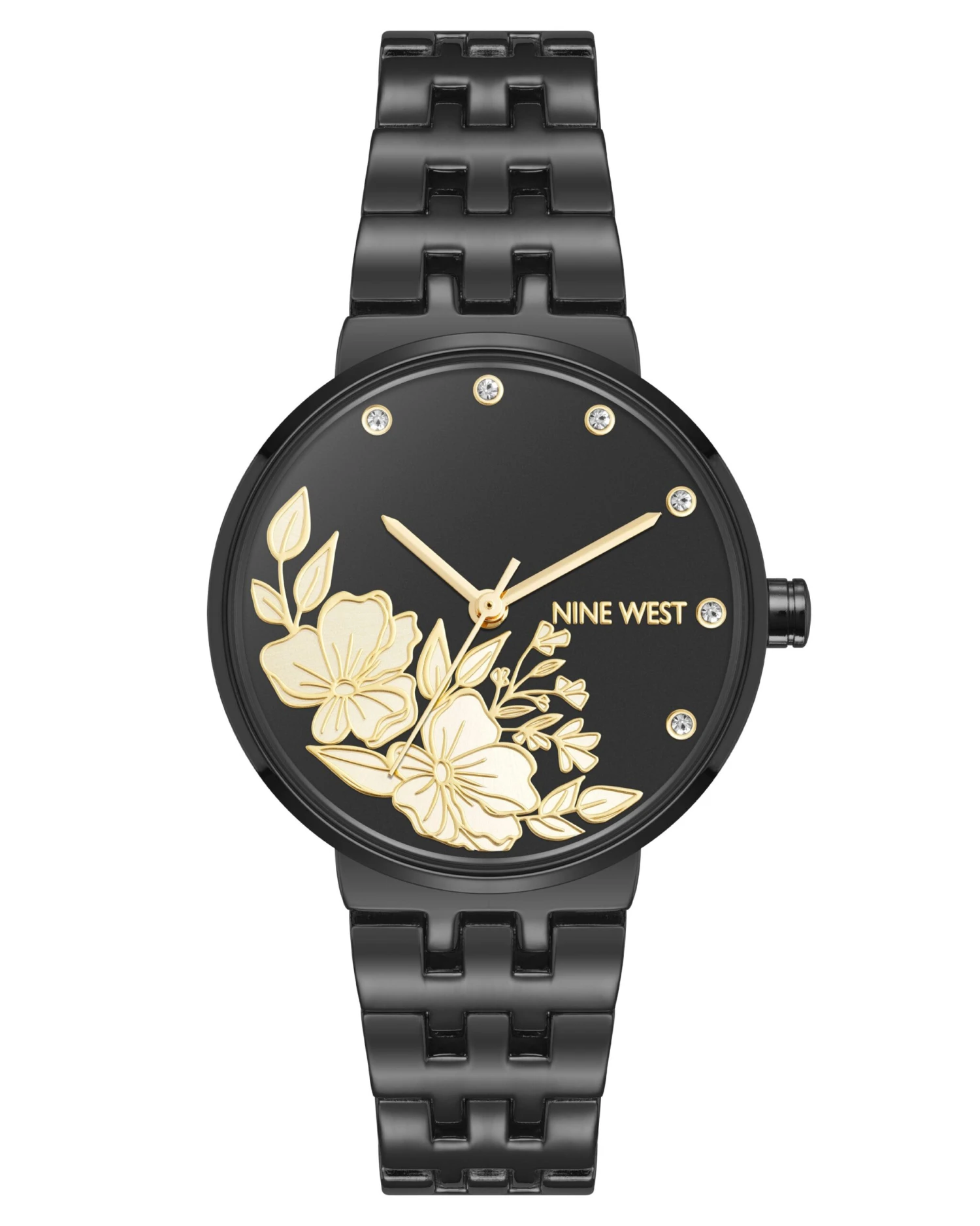 Elegant Floral Dial Watch 1 Elegant Floral Dial Watch