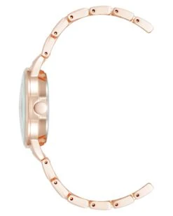 Textured Dial Bracelet Watch 5 Textured Dial Bracelet Watch -Nine West Store NW 3228SVRG SIDE