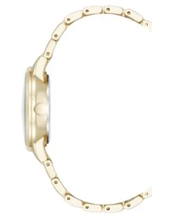 Minimalist Link Bracelet Watch -Nine West Store NW 3234WTGB SIDE