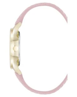 Chevron Pattern Strap Watch -Nine West Store NW 3246GPPK SIDE