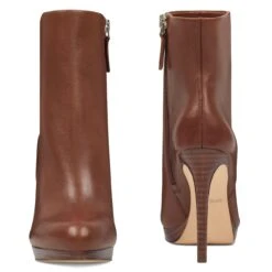 Nine West Quanette Platform Leather Booties -Nine West Store PG.NWQUANETTE XBR08.FB