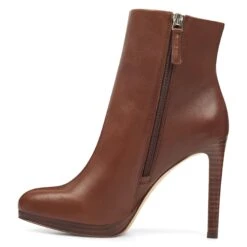 Nine West Quanette Platform Leather Booties -Nine West Store PG.NWQUANETTE XBR08.LZ