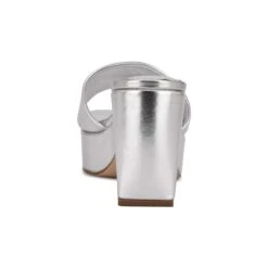 Nine West Oklee Platform Slide Sandals -Nine West Store WNOKLEE3 SIL01 BZ