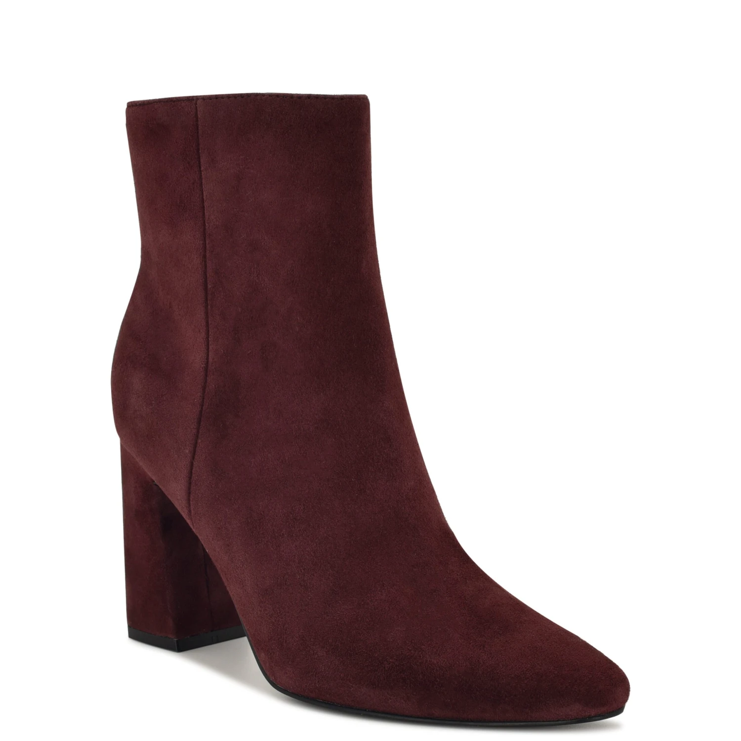 Nine West Reraye Block Heel Ankle Leather Booties 2 Nine West Reraye Block Heel Ankle Leather Booties - Image 2
