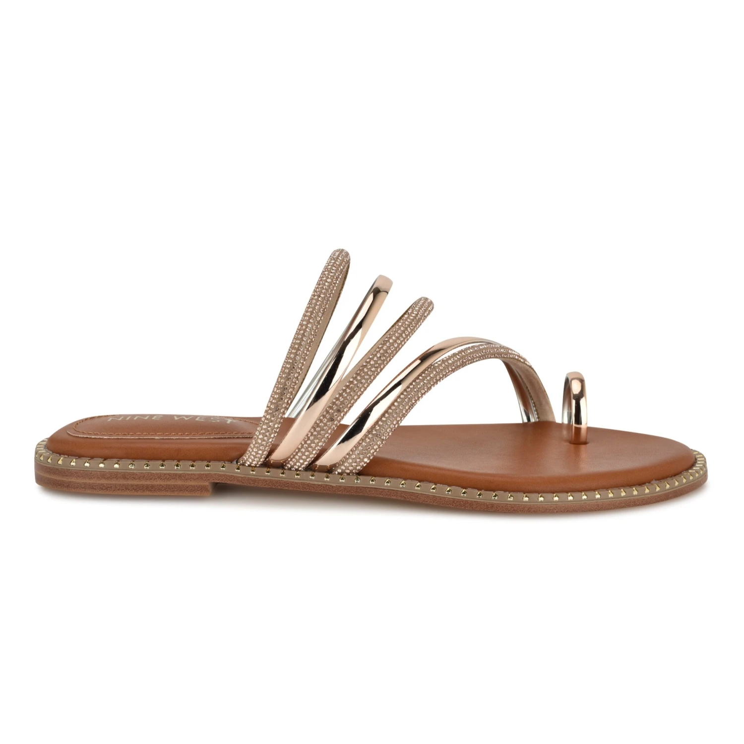 Nine West Dashin Flat Slide Sandals 1 Nine West Dashin Flat Slide Sandals