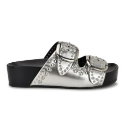 Nine West Flinne Studded Footbed Sandals