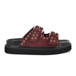 Nine West Eleny Buckle Slide Sandals