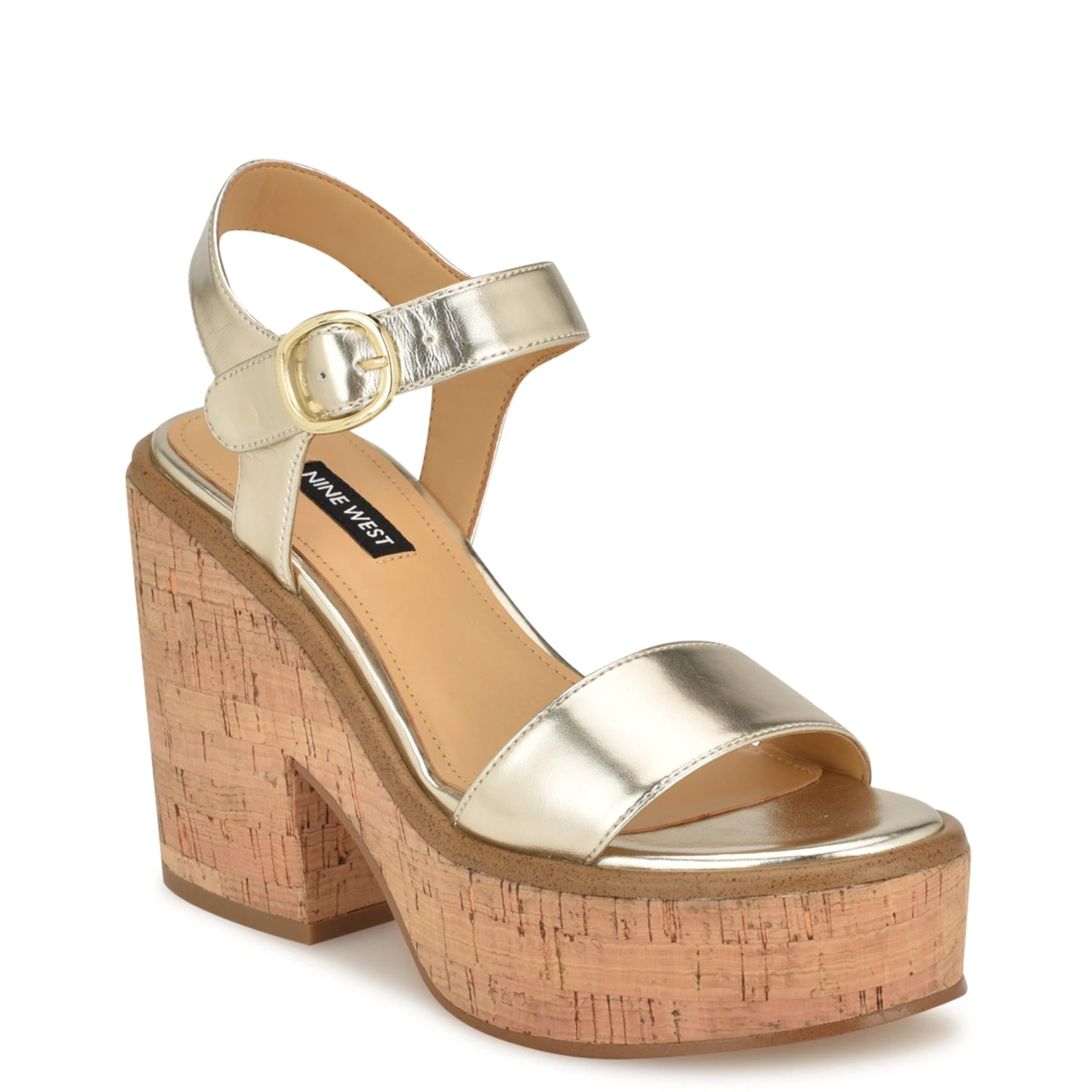 Nine West Amye Ankle Strap Wedge Sandals 2 Nine West Amye Ankle Strap Wedge Sandals - Image 2