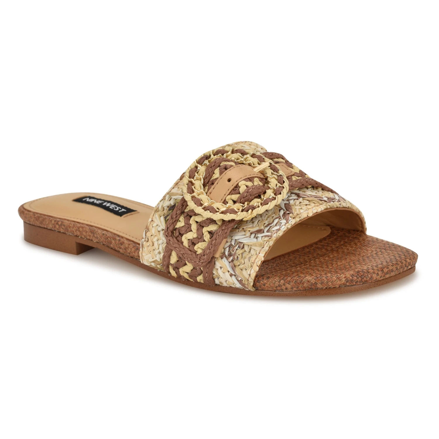 Nine West Hohana Flat Slide Sandals 2 Nine West Hohana Flat Slide Sandals - Image 2